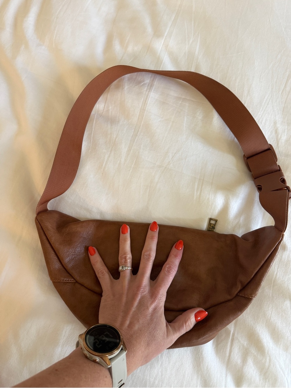 Born Primitive Brown Leather Crossbody Sling Bag - Picture 4 of 8